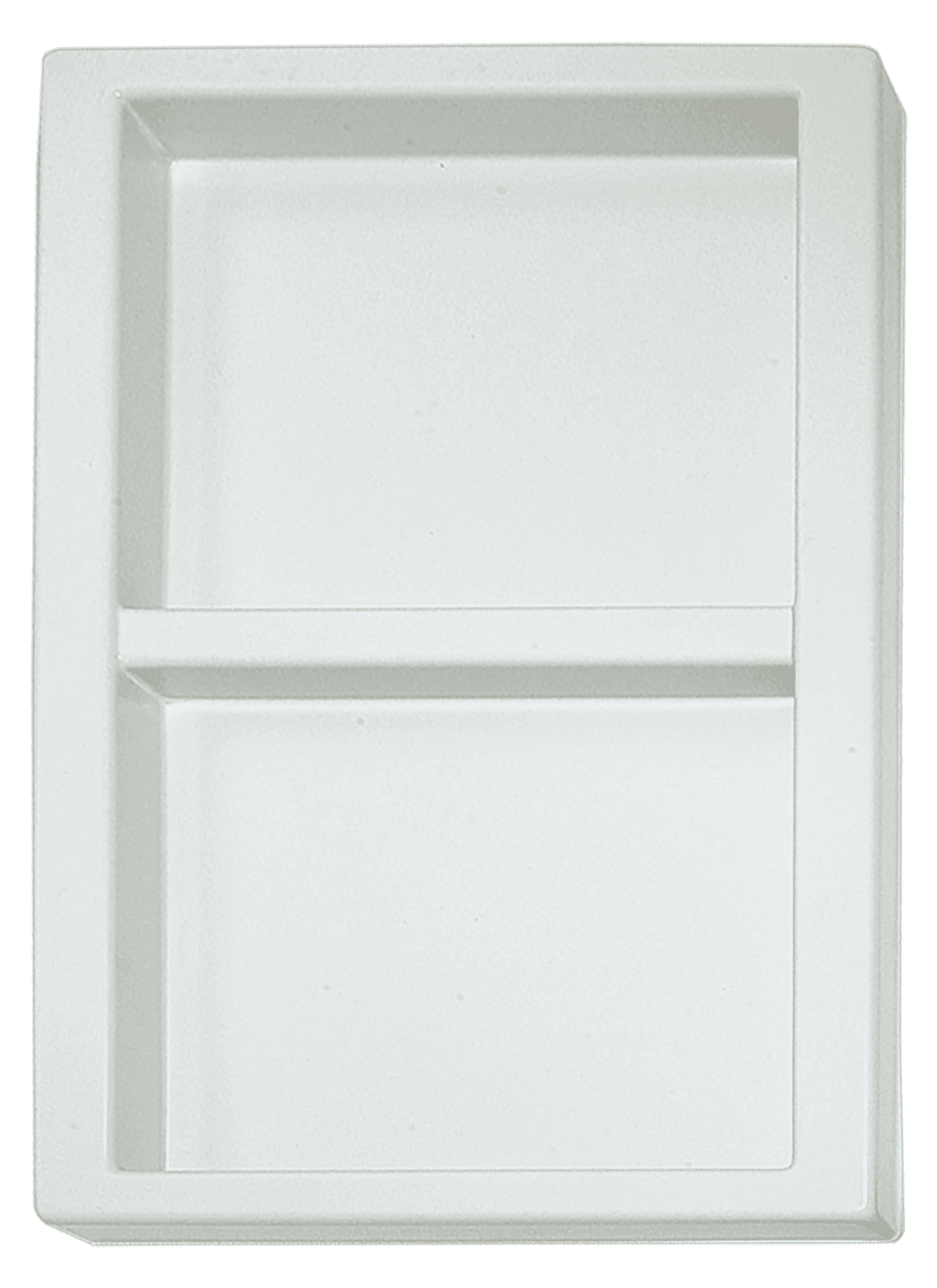 Tiefzieheinlage weiß, 2 Nester rechteckig, PS 