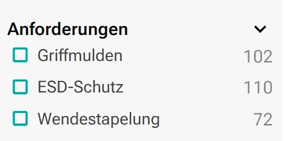 Anforderungen an die Standard-Tiefzieheinlagen