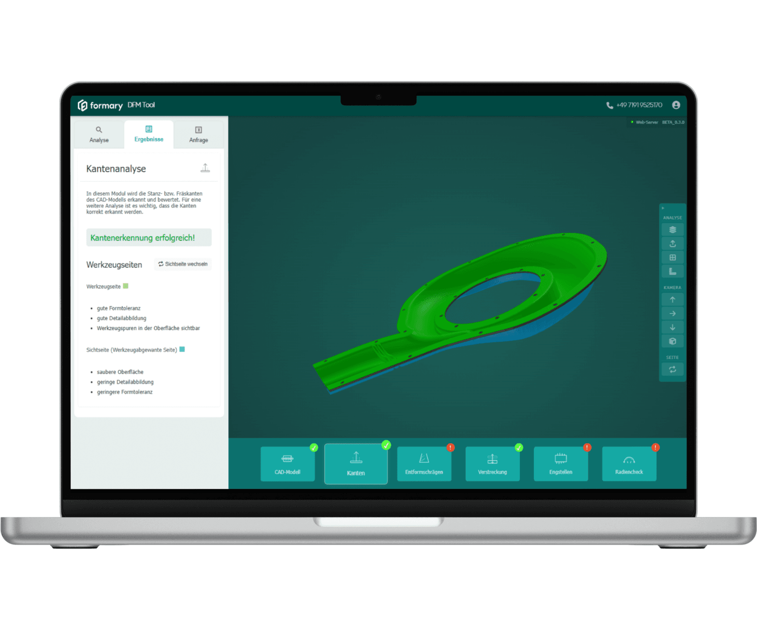 Kanten bewerten im DfM-Tool
