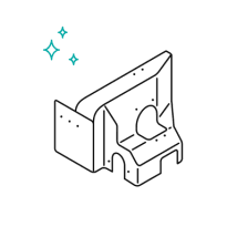 Oberfläche bei Abdeckungen