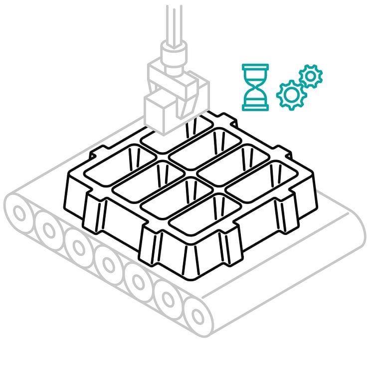 Einsatzdauer von Tiefziehtrays in der Automatisierung und Produktion